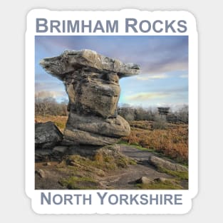 Brimham Rocks in Autumn, North Yorkshire gift Sticker